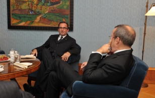 Itaalia Vabariigi suursaadik Marco Clemente ja president Toomas Hendrik Ilves