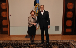 Bosnia ja Hertsegoviina suursaadik Jadranka Kalmeta ja president Toomas Hendrik Ilves