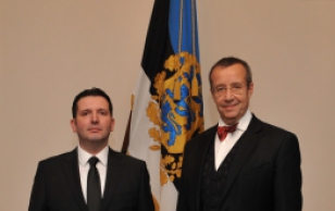 Horvaatia Vabariigi suursaadik Krešimir Kopčić ja president Toomas Hendrik Ilves