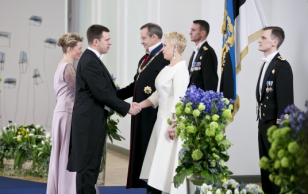 Riigikogu aseesimees Jüri Ratas ja proua Karin Ratas