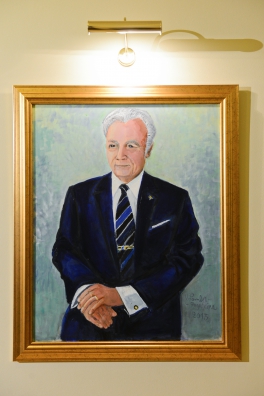 Eesti tunnustatud akvarellisti Valli Lember-Bogatkina maalitud portree president Arnold Rüütlist
