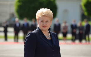 Ametlik vastuvõtutseremoonia. Leedu president Dalia Grybauskaitė