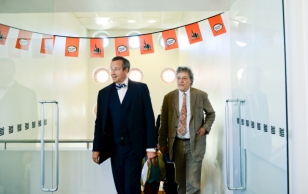 President Toomas Hendrik Ilvese vestlus Briti näitekirjaniku Tom Stoppardiga Kirjanike Majas