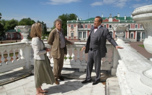 President Toomas Hendrik Ilves kohtus Kadriorus Briti näitekirjaniku Tom Stoppardi ja tema kaasa Sabrina Guinnessiga