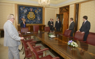 President Toomas Hendrik Ilvese kohtumine parlamendierakondade esimeestega Kadriorus