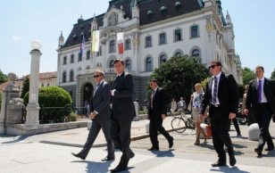 Jalutuskäik Ljubljanas koos Sloveenia presidendi Borut Pahoriga