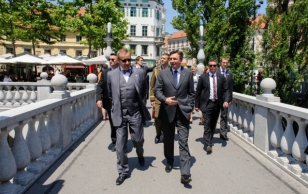 Jalutuskäik Ljubljanas koos Sloveenia presidendi Borut Pahoriga