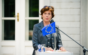 Euroopa pilvandmetöötluse arendamise nõukoja koosoleku pressikonverents. Euroopa Komisjoni digitaalarengu volinik Neelie Kroes