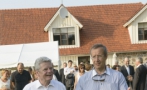 Eesti riigipea Toomas Hendrik Ilves ja Evelin Ilves tervitasid oma kodus Ärma talus Saksamaa presidenti Joachim Gaucki ja Daniela Schadti
