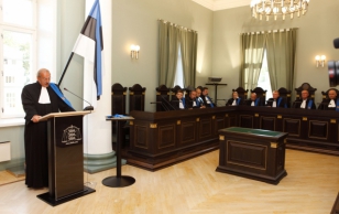 Ceremony transferring the title of Chief Justice of the Supreme Court