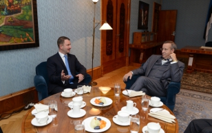 Läti Vabariigi suursaadik Juris Bone ja president Toomas Hendrik Ilves