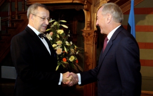 President Toomas Hendrik Ilves ja Läti president Andris Bērziņš