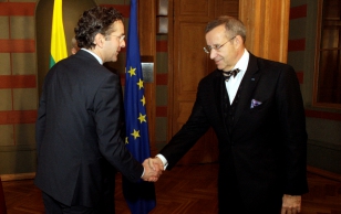 Eurogrupi president, Hollandi rahandusminister Jeroen Dijsselbloem ja president Toomas Hendrik Ilves