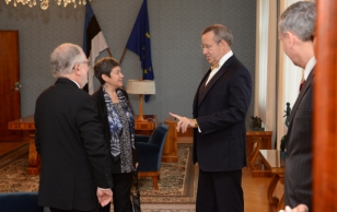 Mehhiko Ühendriikide suursaadik Norma Bertha Pensado Moreno ja president Toomas Hendrik Ilves