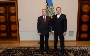 Montenegro suursaadik Ramiz Bašić ja president Toomas Hendrik Ilves