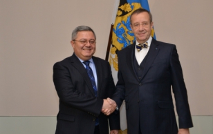 Gruusia parlamendi esimees David Usupashvili ja president Toomas Hendrik Ilves