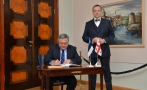 Gruusia parlamendi esimees David Usupashvili ja president Toomas Hendrik Ilves
