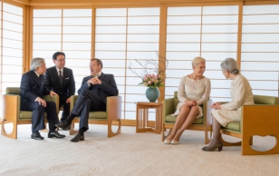 President Toomas Hendrik Ilves ja Evelin Ilves kohtusid Tokios Jaapani keiser Akihito ja keisrinna Michiko'ga