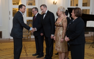 Ametlik õhtusöök Poola presidendi Bronislaw Komorowski ja proua Anna Komorowska kutsel