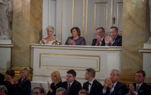 Suursaadik Eerik Marmei vastuvõtt Vabariigi Presidendi ja Evelin Ilvese riigivisiidi puhul Poola Vabariiki