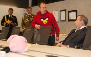 Rovio Entertainment Ltd külastus. President Toomas Hendrik Ilves ja Peter Vesterbacka