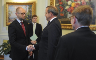 Kohtumine Ukraina peaministri Arseni Jatsenjukiga