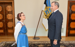 Soome suursaadik Kirsti Johanna Narinen ja president Toomas Hendrik Ilves