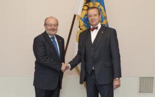 Hispaania Kuningriigi suursaadik Fernando García Casas ja president Toomas Hendrik Ilves