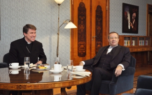 Meeting with Urmas Viilma, who has been elected new Archbishop of the Estonian Evangelical Lutheran Church