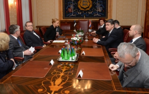 Horvaatia peaministri Zoran Milanović ja president Toomas Hendrik Ilvese delegatsioonide kohtumine