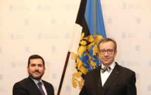 Küprose Vabariigi suursaadik Evangelos Savva ja president Toomas Hendrik Ilves