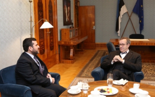 Küprose Vabariigi suursaadik Evangelos Savva ja president Toomas Hendrik Ilves