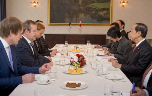 President Toomas Hendrik Ilvese kohtumine Jaapani IT ministri Shunichi Yamaguchiga.