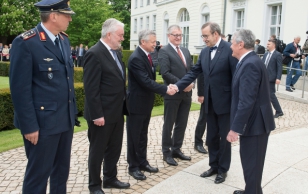 Kohtumine Saksamaa Liitvabariigi presidendi Joachim Gauckiga. Delegatsioonide tutvustus.