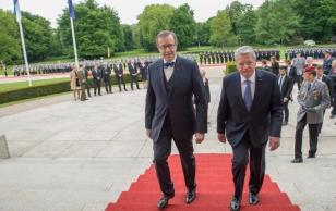 Kohtumine Saksamaa Liitvabariigi presidendi Joachim Gauckiga. Ametlik tervitustseremoonia.