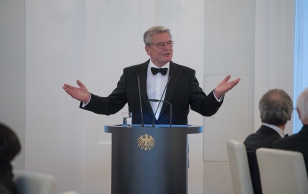 Õhtusöök Eesti Vabariigi presidendi auks. Saksamaa Liitvabariigi presidendi Joachim Gaucki kõne.