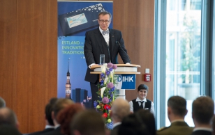President Toomas Hendrik Ilves kõneles Euroopa e-lõimumisest Saksamaa kaubanduskodade katusorganisatsioonis DIHK.