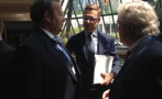 President Toomas Hendrik Ilves ja Soome rahandusminister Alex Stubb Berliinis, CDU majanduskonverentsil.