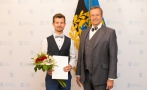 Noore kultuuritegelase preemia laureaat Jalmar Vabarna.