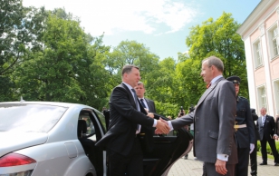 Meeting with Latvian president Raimonds Vējonis