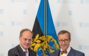 Saksamaa Liitvabariigi suursaadik Christoph Eichhorn ja president Toomas Hendrik Ilves.