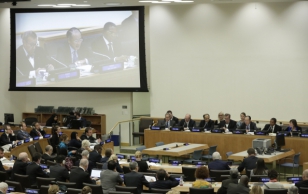 President Toomas Hendrik Ilves avas Eesti, USA, Maailmapanga ja Maailma Majandusfoorumi korraldatud digiteemalise kõrgetasemelise arutelu ÜRO-s.