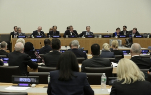 President Toomas Hendrik Ilves avas Eesti, USA, Maailmapanga ja Maailma Majandusfoorumi korraldatud digiteemalise kõrgetasemelise arutelu ÜRO-s.