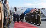 Slovakkia presidendi Andrej Kiska saabumine Tallinna Lennujaama.