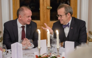 President Toomas Hendrik Ilvese õhtusöök Eestisse riigivisiidile saabunud Slovakkia presidendi Andrej Kiska auks.