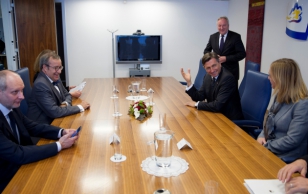 Kohtumine Sloveenia presidendi Borut Pahoriga.