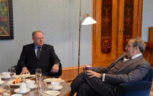 Belgia Kuningriigi suursaadik Philippe Beke ja president Toomas Hendrik Ilves.