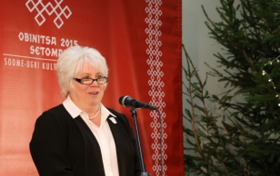 Kultuuripealinna lõpuüritus Obinitsa külakeskuses. Välisminister Marina Kaljuranna sõnavõtt.