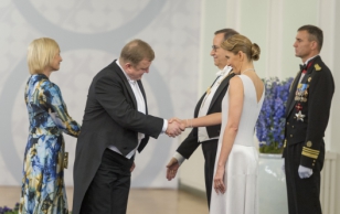 Rahvusooper Estonia juht Aivar Mäe ja proua Tiina Mäe.