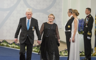 Eesti Toidupanga juhataja Pieter Boerefijn ja proua Marjaana Nummert.